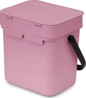 Brabantia Sort & Go 3 literes Szelektív Műanyag szemetes tetővel - Rózsaszín
