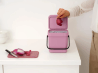 Brabantia Sort & Go 3 literes Szelektív Műanyag szemetes tetővel - Rózsaszín