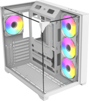 RAIDMAX i620 WHITE ATX Midi Torony számítógépház + 1db 120mm ventilátor - Fehér