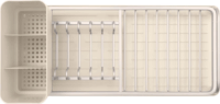 Brabantia edényszárító állvány, evőeszköz tartóval 20 x 46,3 cm - Bézs