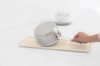 Brabantia edényszárító állvány, evőeszköz tartóval 20 x 46,3 cm - Bézs
