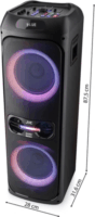 JVC XSEP624B RGB Bluetooth Karaoke Party Hangszóró Mikrofonnal 240W - Fekete