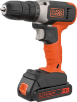 Black&Decker BCD001BAST-QW Akkus fúró-csavarozó + 2x 1,5Ah Akku + koffer + 160 db tartozékkészlet