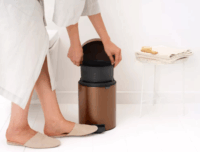 Brabantia Newicon 5 literes pedálos Acél szemetes - Meleg Bronz