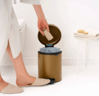 Brabantia Newicon 5 literes pedálos acél szemetes - Sárgaréz