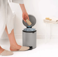 Brabantia Newicon 5 literes pedálos acél szemetes - Szürke
