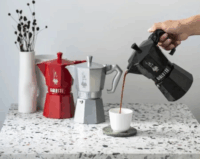 Bialetti Moka Exclusive 6 személyes Kotyogós kávéfőző - Piros