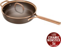 Zwilling Milano Magasfalú Serpenyő Üveg fedéllel 28cm - Barna