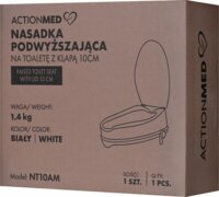 ActioMed NT10AM WC Magasító tetővel Max 180kg - Fehér