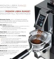 Eureka Mignon Libra 65 Elektromos Kávéörlő Kávédaráló 310 Watt - Matt fekete