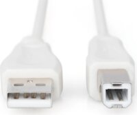 Digitus AK-300102-030-E USB-A 2.0 apa - USB-B apa Adatkábel 3m - Bézs