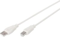 Digitus AK-300102-030-E USB-A 2.0 apa - USB-B apa Adatkábel 3m - Bézs