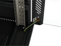 Lanberg 19" Szabadon álló rack szekrény 24U 600x600mm - Fekete