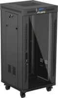 Lanberg 19" Szabadon álló rack szekrény 24U 600x600mm - Fekete