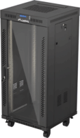 Lanberg 19" Szabadon álló rack szekrény 24U 600x600mm - Fekete