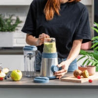Guzzini Sous Chef On the go Hordozható turmixgép 600ml / 320W - Kék/Inox