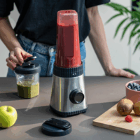 Guzzini Sous Chef On the go Hordozható turmixgép 600ml / 320W - Fekete/Inox