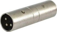SSQ HA13 SS-1853 3-tűs XLR apa - 3-tűs XLR apa Adapter - Ezüst