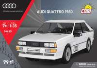 Cobi 24665 Audi Quattro 1980 Fehér autó műanyag makett 1:35