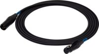 SSQ DMX0,5 3-tűs XLR apa - 3-tűs XLR anya kábel (0,5m) - Fekete
