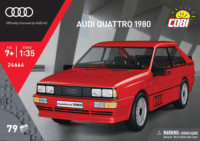 COBI Audi Quattro 1980 Piros autó műanyag makett 1:35