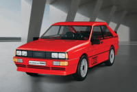COBI Audi Quattro 1980 Piros autó műanyag makett 1:35