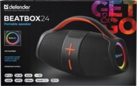 Defender Beatbox 24 2.0 Hordozható Bluetooth Hangszóró 25W - Fekete
