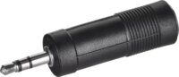 SSQ HA2 SS-1842 Jack 6,3 mm Sztereó anya - Jack 3,5 mm Sztereó apa Adapter - Fekete