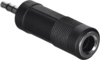 SSQ HA2 SS-1842 Jack 6,3 mm Sztereó anya - Jack 3,5 mm Sztereó apa Adapter - Fekete