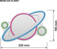 Activejet AJE-NEON PLANET LED Dekorációs Lámpa