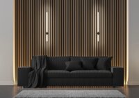Activejet Lungo Black LED Fali lámpa - Fekete