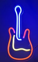 Activejet AJE-NEON RGB LED Dekorációs Lámpa - Gitár forma