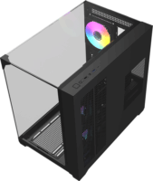 RAIDMAX i620 ATX Midi Torony számítógépház + 1db 120mm ventilátor - Fekete
