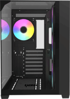 RAIDMAX i620 ATX Midi Torony számítógépház + 1db 120mm ventilátor - Fekete