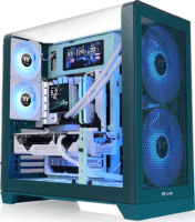 Thermaltake View 390 Air Midi Torony Számítógépház + 4db 120mm ventilátor - Kék