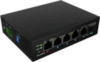 Lanberg ILFE-4P-1GE-1S-90 5-port Gigabit PoE+/++ Ipari Switch