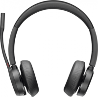 HP Poly Voyager 7Y211AA Bluetooth Fejhallgató Headset Töltőállvánnyal - Fekete