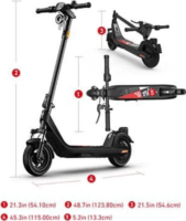 NIU KQi 200P Elektromos roller (25km/h / 350W) - Fekete