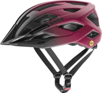 Uvex I-vo 2 MIPS Kerékpáros sisak - Fekete/Bordó (56-60 cm)