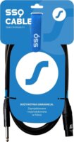 SSQ XZJM1 SS-1436 6.3mm Mono Jack apa - 3-tűs XLR anya Kábel 1m - Fekete