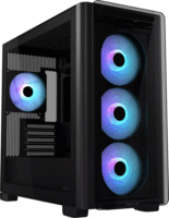 ASUS A23 Plus 750W Midi Torony Számitógépház + 4db 120mm ventilátor - Fekete