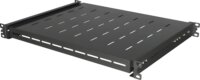 Lanberg Kihúzható Rackszekrény polc 19" / 1U / 44,5 x 35 cm - Fekete