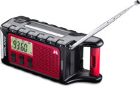 Midland ER 300 Pro Crank Akkus Vészhelyzeti Zsebrádió - Fekete / Piros