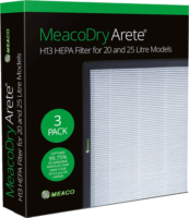 Meaco Dry Arete One H13 HEPA Szűrő 20L / 25L légtisztítóhoz 3 darab