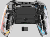 BlackBird RGB Vezeték nélküli Kontroller (Nintendo Switch/Lite/Android/IOS/PC) - Átlátszó Fehér