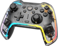 BlackBird RGB Vezeték nélküli Kontroller (Nintendo Switch/Lite/Android/IOS/PC) - Átlátszó Fehér