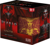 Good Loot Diablo IV Lilith's Blood 480ml Bögre ajándéktárgy - Bordó/Mintás