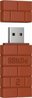 8BitDo USB Wireless (Nintendo Switch/Switch 2, Mobil, Xbox, PC, PlayStation) kontroller adapter - Barna