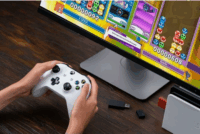 8BitDo USB Wireless (Nintendo Switch/Switch 2, Mobil, Xbox, PC, PlayStation) kontroller adapter - Barna