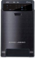 Fantec QB-X2US3R 2x 3,5" SATA RAID USB 3.2 Gen 1 Külső HDD ház - Fekete